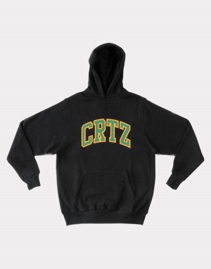 Black Corteiz Dropout Hoodie | UAE000192