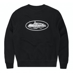 Black Corteiz OG Alc Sweatshirt | UAE000084