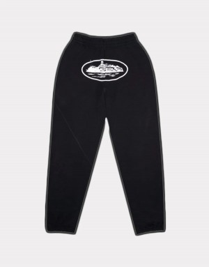 Black Corteiz OG Alcatraz Joggers | UAE000150