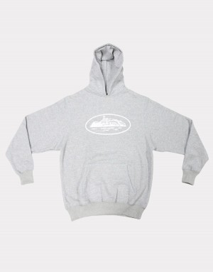 Grey Corteiz Alcatraz Hoodie | UAE000199