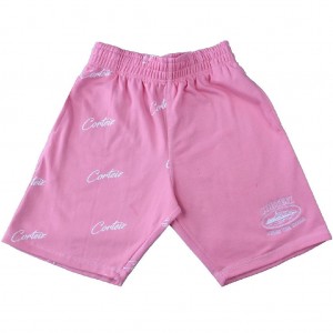 Pink Corteiz Division 21′ Shorts | UAE000129