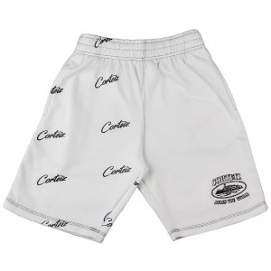 White Corteiz Division 21′ Shorts | UAE000138