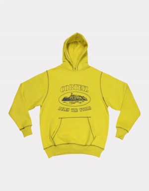 Yellow Corteiz Superior Hoodie | UAE000209