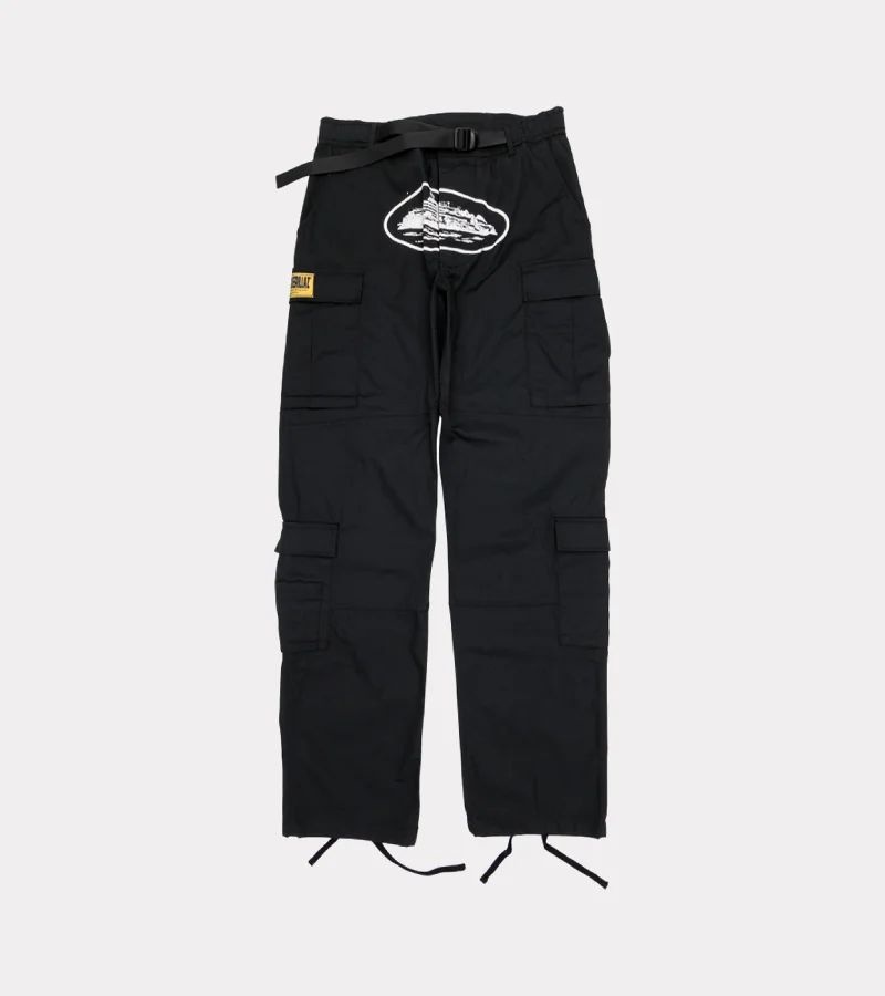 Black Corteiz 4Starz Special Edition Guerillaz Cargos | UAE000219