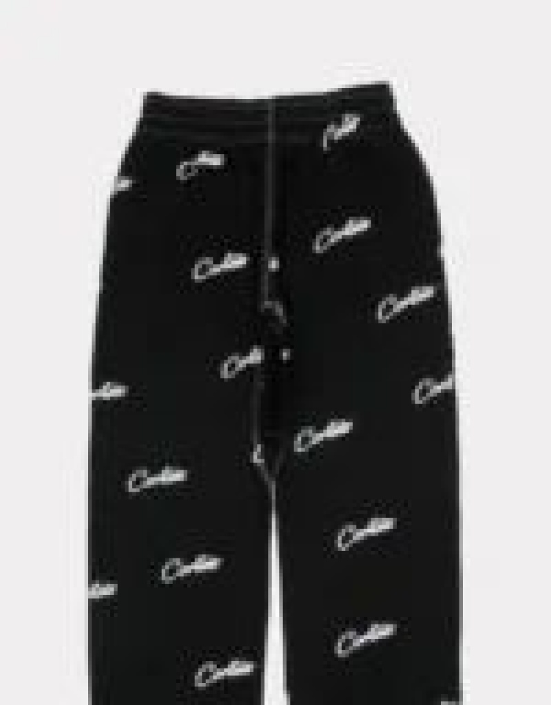 Black Corteiz All Over Print Joggers | UAE000143