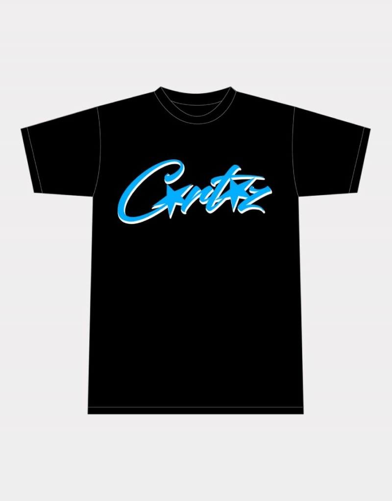 Black Corteiz Allstarz T-Shirt | UAE000071