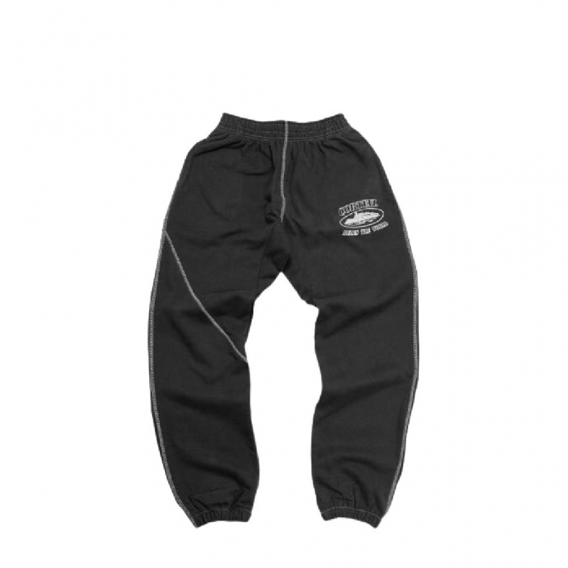 Black Corteiz CRTZ OG SUPERIOR RTW Joggers | UAE000149