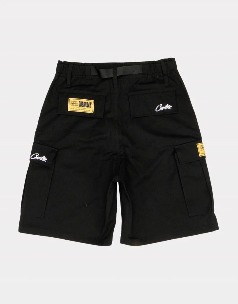 Black Corteiz Guerillaz 2023* Cargo Shorts | UAE000115