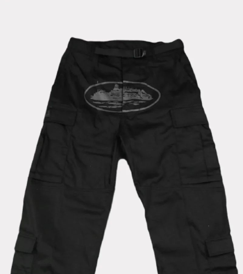 Black Corteiz Guerillaz Cargos | UAE000215