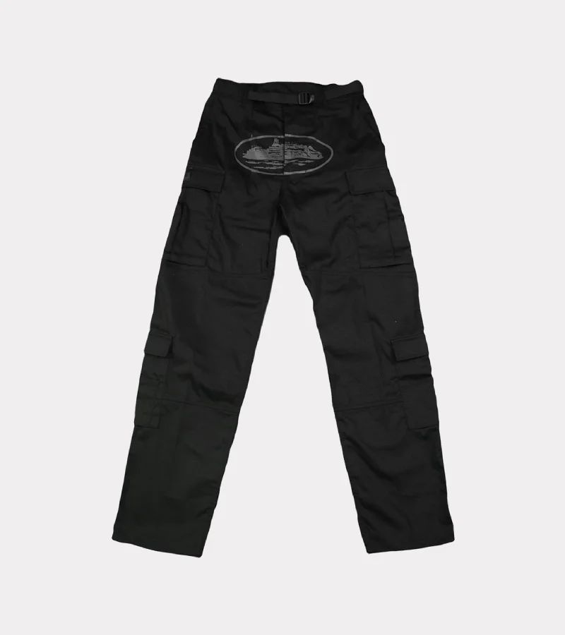 Black Corteiz Guerillaz Cargos | UAE000215