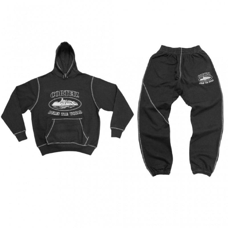 Black Corteiz Superior Tracksuit | UAE000006