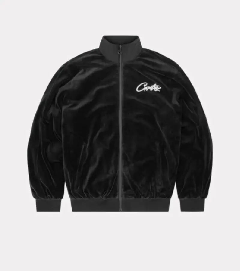 Black Corteiz VVS Velour Tracksuit | UAE000015