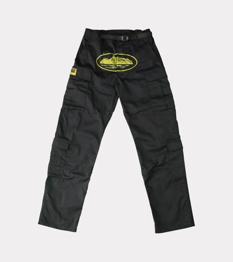 Black / Yellow Corteiz Yella Guerillaz Cargos | UAE000224