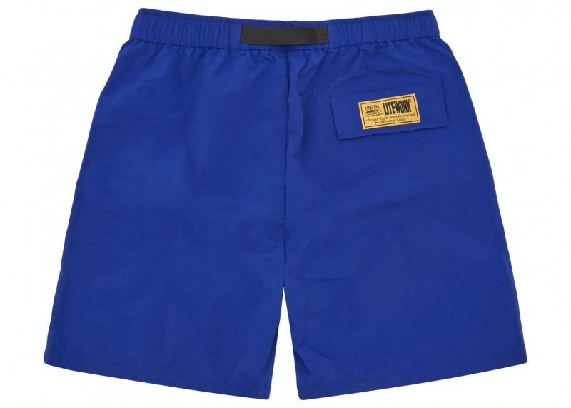 Blue Corteiz CRTZ Nylon Shorts | UAE000108