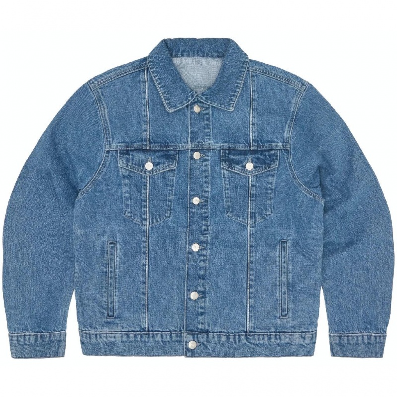 Blue Corteiz C-Star Denim Trucker Jacket | UAE000158