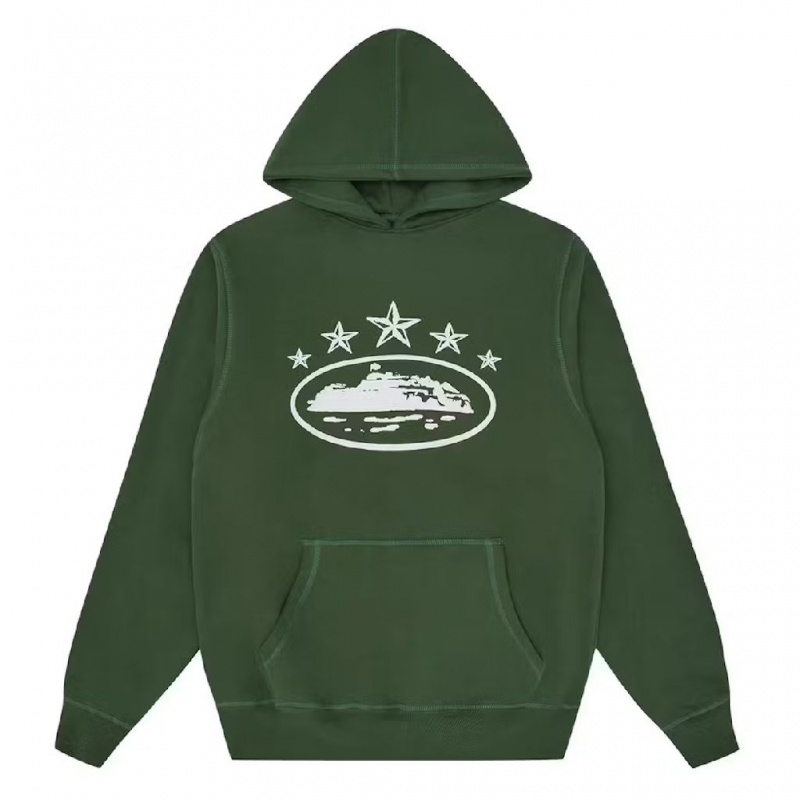 Green Corteiz 5 Starz Alcatraz Hoodie | UAE000208