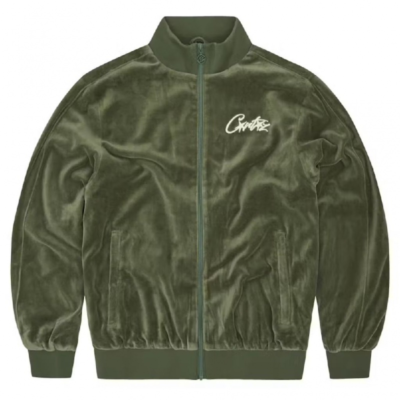 Green Corteiz VVS Velour Jacket | UAE000175