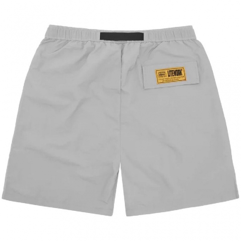 Grey Corteiz CRTZ Nylon Shorts | UAE000107