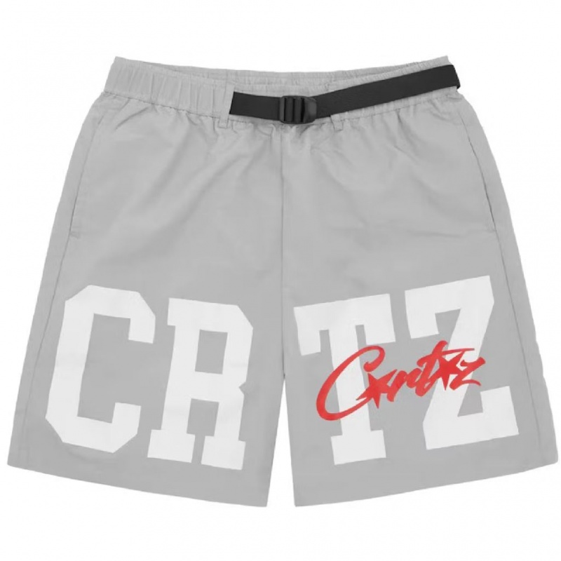 Grey Corteiz CRTZ Nylon Shorts | UAE000107