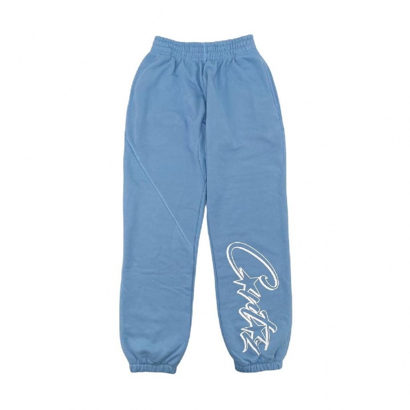 Light Blue Corteiz Allstarz Joggers | UAE000151