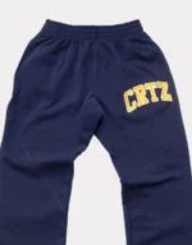 Navy Corteiz Crtz Dropout Joggers | UAE000148