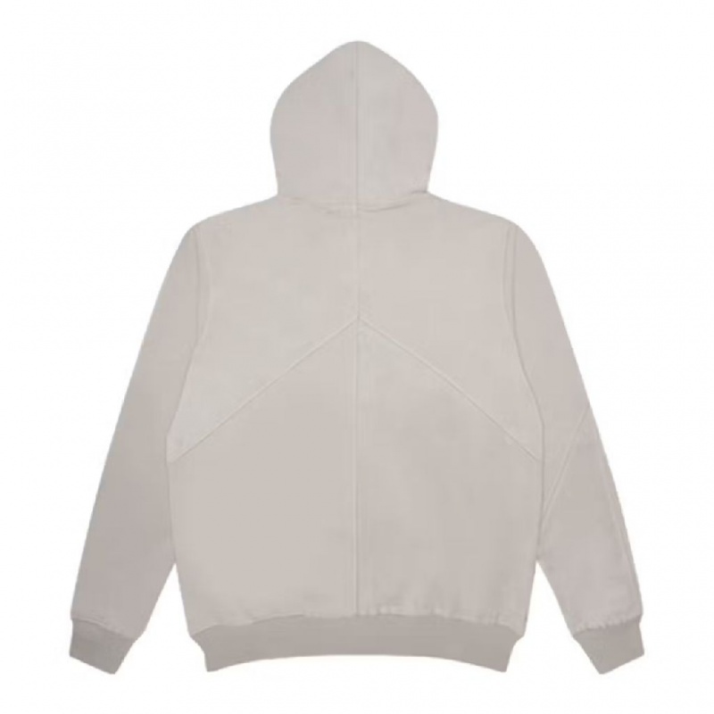 Stone Grey Corteiz Superior V2 Zip-Up Hoodie | UAE000193