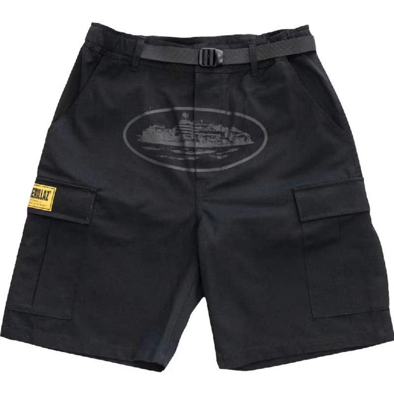 Triple Black Corteiz OG Cargo Shorts | UAE000124