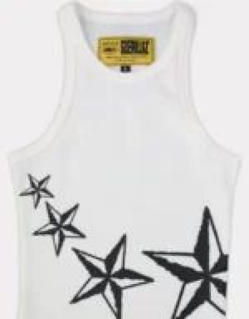 White Corteiz 4Starz Motion Tank Top | UAE000026