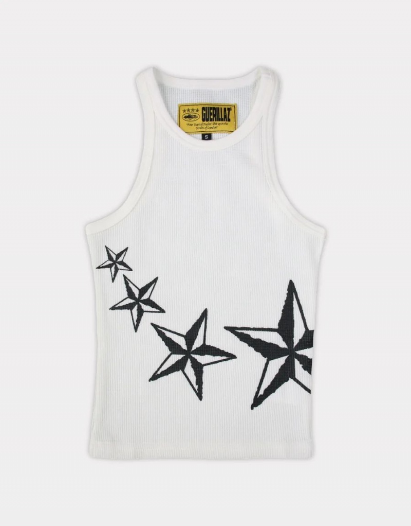 White Corteiz 4Starz Motion Tank Top | UAE000026