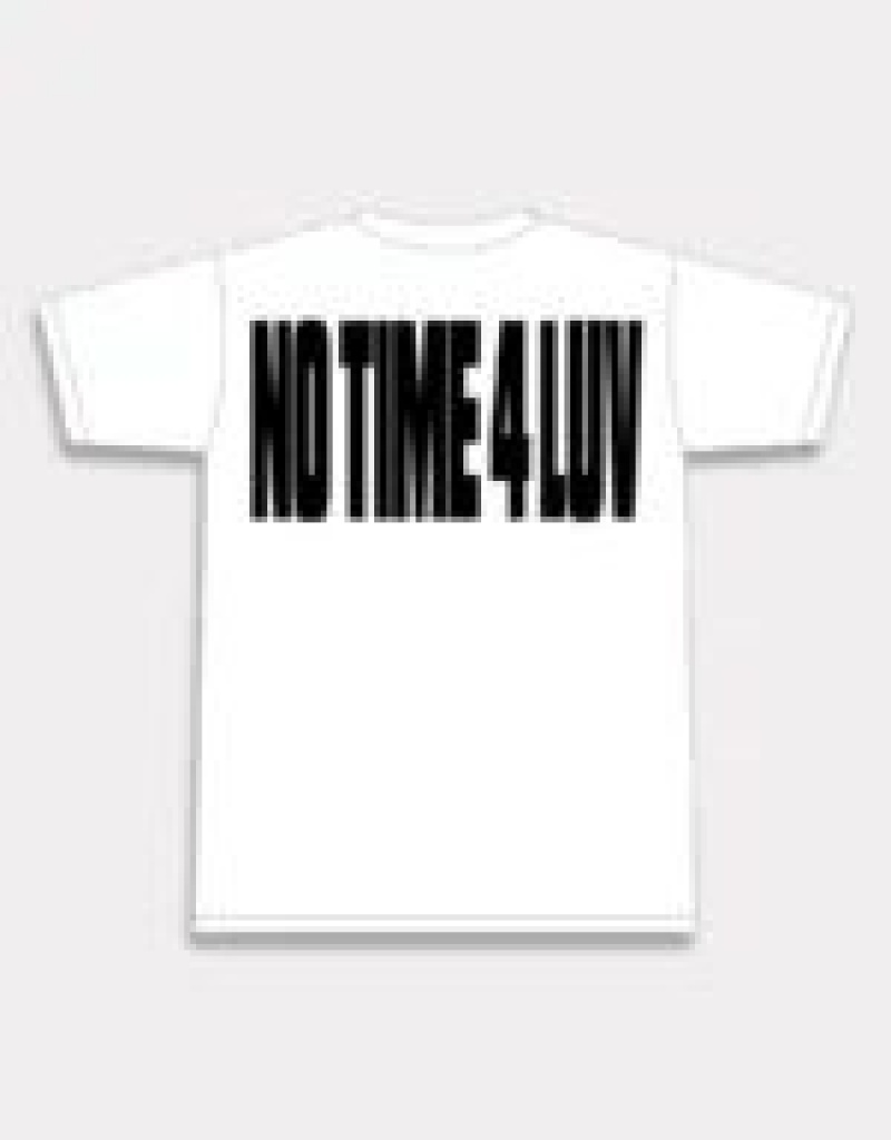 White Corteiz No Time 4 Luv T-Shirt | UAE000042