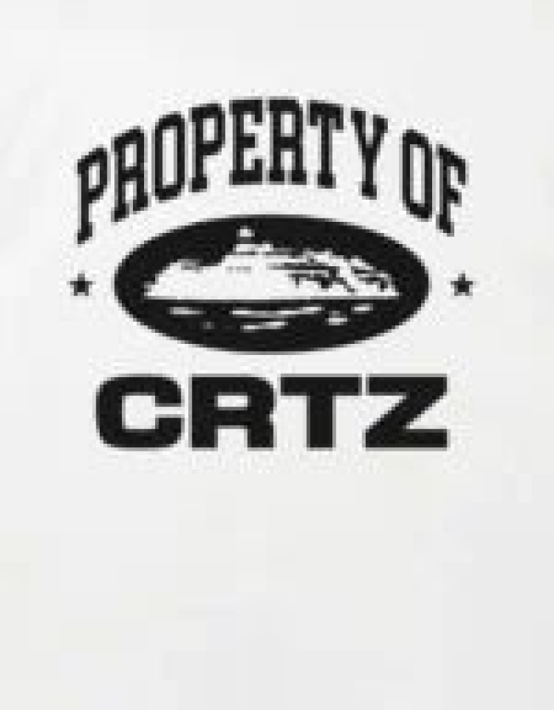 White Corteiz OG Property Of Crtz T-Shirt | UAE000075