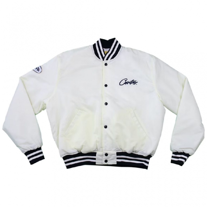 White Corteiz Stadium Jacket | UAE000178