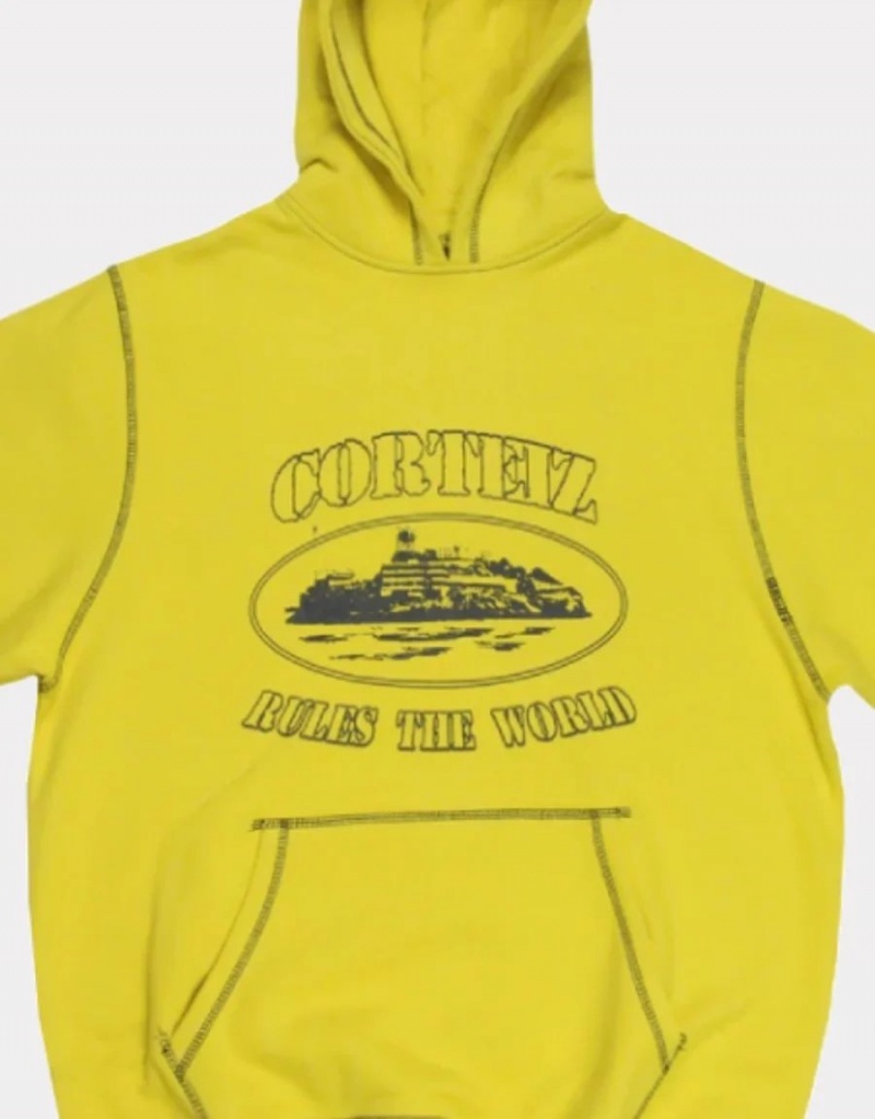 Yellow Corteiz Superior Hoodie | UAE000209